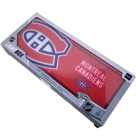 NHL Other - Montreal Canadiens NHL Lightbox Free Standing Wall Mountable 12 x 5 inches SOAR